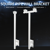Square pipe single/double end wall bracket